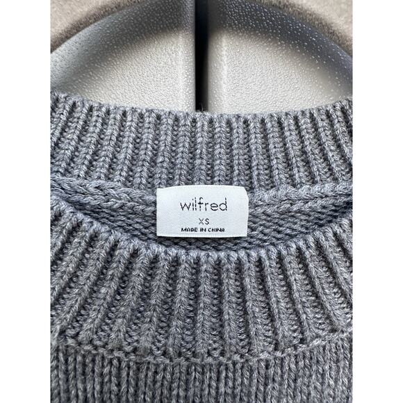 Wilfred Grey Merino Wool Blend Sweater Vest XS Knit Preppy Academia Minimalist - Picture 6 of 12